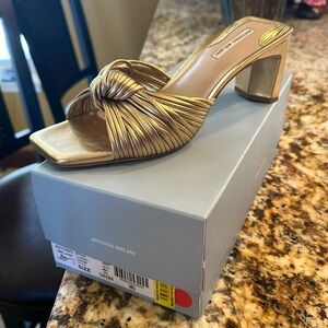 Brand new Gold shoe never worn